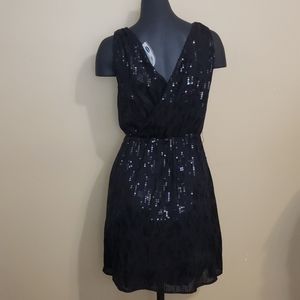 Express Black Sequin Dress